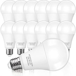 Prosperbiz 150-200W Equivalent 23W LED Bulb, A21 LED Super Bright Light Bulb, 2500 Lumens, Daylight White 5000K for Your Home, Office, Store, Garage, Warehouse, Garden, 12 Pack