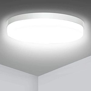 LED Flush Mount Ceiling Light Ouyulong 36W 3240LM 6500K 9 Inch Round Non-dimmable Ceiling Light Fixture for Kitchen, Bedroom, Living Room, Hallway, Utility Laundry Closet Room and Office Cool White