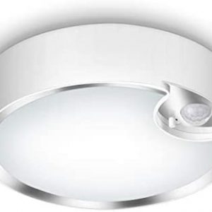 Motion Sensor Ceiling Light Battery Operated, Yurnero Battery Powered Ceiling Light With 400LM, 6000K, 7.8 inch Motion Activated Light for Closet Stair Hallway Shower Shed Garage Pantry Basement Porch