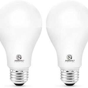 ENERGETIC SMARTER LIGHTING A21 LED Bulb Dimmable, 2600LM Super Bright Light Bulbs, 21W=150W, Cool White 4000K, UL Listed, E26 Base, Damp Rated, 2 Pack