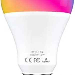Smart Light Bulb, 15W (150W Equivalent) 1500Lumen Smart Alexa Light Bulb, E26 A19 Ultra Bright Led Color Changing Bulb, 2.4 GHz WiFi Light Bulb Compatiable with Alexa, Google (No Hub Required)