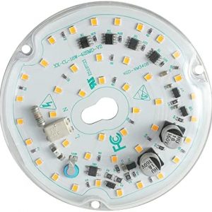 Ledytech 3.93” Retrofit Light Kit for Ceiling Flush Light Ceiling Fan Light Replacement Panel PCB 18W 3000K 6000K 1800LM 120V CRI90 Dimmable (White 6000K)